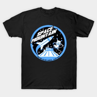 SPACE MOUNTAIN (black and blue) T-Shirt